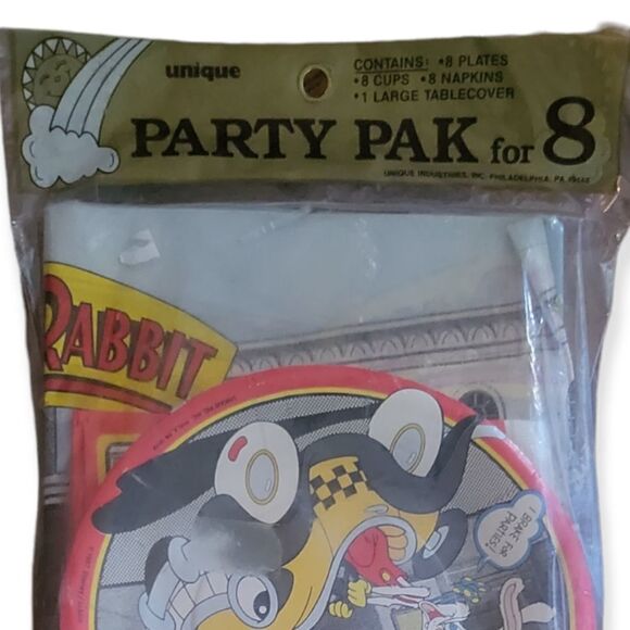 RARE!! WHO FRAMED ROGER RABBIT VINTAGE PARTY PACK for 8 (25pc) Birthday Supplies - Picture 3 of 3